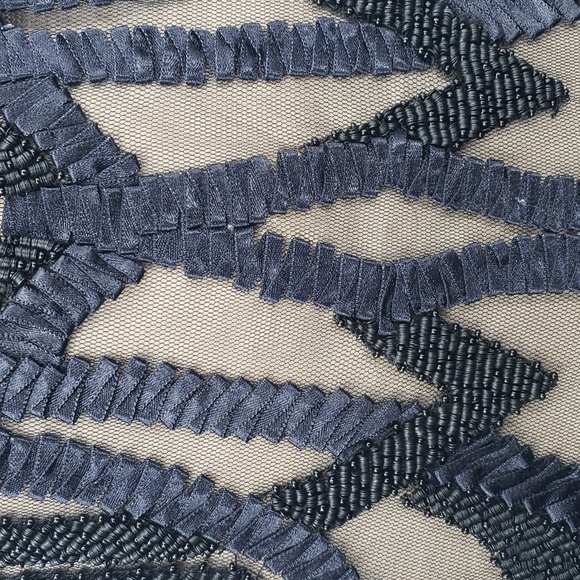 Marciano beaded black nude midi dress size medium - Picture 7 of 15